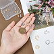 16Pcs 4 Style Brass Micro Pave Cubic Zirconia Huggie Hoop Earring Findings(FIND-FH0004-02)-3