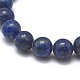 Natural Lapis Lazuli(Dyed) Bead Stretch Bracelets(BJEW-K212-B-047)-2