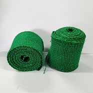 Linen Rolls, Jute Ribbons For Craft Making, Dark Olive Green, 2-3/8 inch(61mm)(OCOR-TAC0015-03C)