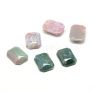 Natural Indian Agate Gemstone Cabochons, Rectangle, 25x18x7mm(G-T028-18x25mm-06)