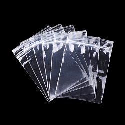 Polypropylene Zip Lock Bags, Top Seal, Resealable Bags, Self Seal Bag, Rectangle, Clear, 9.8x7cm, Unilateral Thickness: 2 Mil(0.05mm), Inner Measure: 8.5x7cm(OPP-S004-02F)