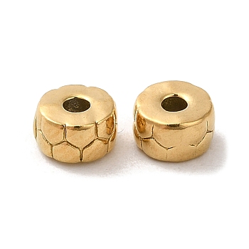 304 Stainless Steel Beads, Column, Real 18K Gold Plated, 5x3mm, Hole: 1.5mm