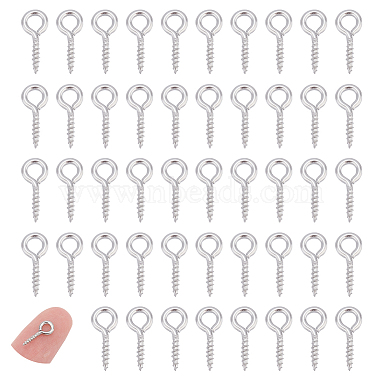 Stainless Steel Color 304 Stainless Steel Screw Eye Peg Bails
