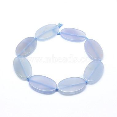 Chapelets de perles d'agate naturelle(G-F655-18C)-2