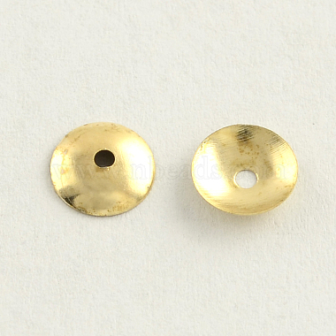Golden Iron Bead Caps