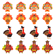 sunnyclue 16pcs 4 styles pendentifs acryliques opaques pour Thanksgiving(SACR-SC0001-18)-1