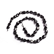 Natural Black Tourmaline Beads Strands(G-D0002-B39)-2