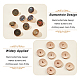Elite 18pcs 9 style 1-Hole Zinc Brass Enamel Shank Buttons(BUTT-PH0001-19)-4
