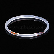 Dyed Natural Dendritic Agate Simple Plain Bangle for Women, Inner Diameter: 2-1/4 inch(5.6~5.8cm)(FIND-PW0021-09B-08)