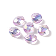 Acrylic Beads, Imitation Baroque Pearl Style, Oval, Violet, 12x10.5x6.5mm, Hole: 1.3mm(PACR-C008-05E)