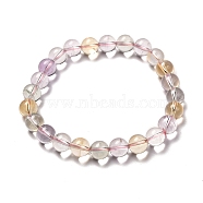 Natural Ametrine Beads Stretch Bracelet for Men Girl Women, Anti Depression and Anxiety Relief Items Gifts Bracelets, Inner Diameter: 2-1/8 inch(5.5cm), Beads: 8mm(BJEW-JB06714)