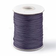 Korean Waxed Polyester Cord, DarkSlate Blue, 1mm, about 85yards/roll(YC1.0MM-A137)