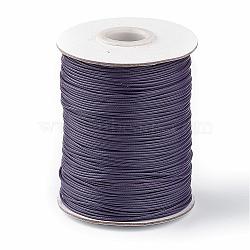 Korean Waxed Polyester Cord, DarkSlate Blue, 1mm, about 85yards/roll(YC1.0MM-A137)