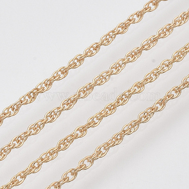 Soldered Brass Coated Iron Rope Chains(CH-T002-04LG)-2