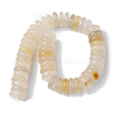 perles naturelles en agate blanc brins(G-F743-06I)-3