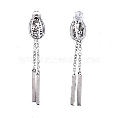 304 Stainless Steel Chain Tassel Earrings(EJEW-I248-35)-3