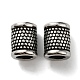 Retro 304 Stainless Steel Large Hole Barrel Beads(STAS-E073-05)-1