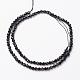 Spinelle naturel noir brins de perles(G-P213-13-2mm)-2