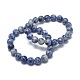 Natural Blue Spot Jasper Bead Stretch Bracelets(BJEW-K212-C-039)-1