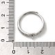 Rhodium Plated 925 Sterling Silver Micro Pave Cubic Zirconia Adjustable Ring Settings(STER-NH0001-63P)-4
