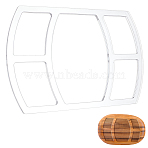 Transparent Acrylic Templates, for Craft Supplies, Rectangle, 200x298x6mm(DIY-WH0349-396C)