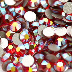 Glass Flat Back Rhinestone, Grade A, Back Plated, Faceted, AB Color, Half Round, Hyacinth, 4.6~4.8mm(RGLA-C002-SS20-236AB)