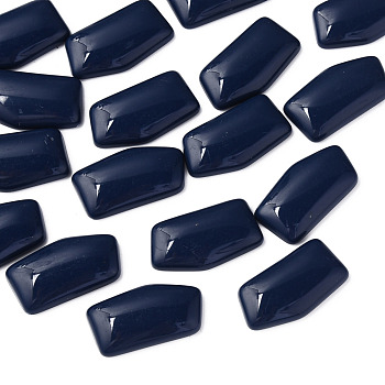 Opaque Acrylic Cabochons, Nuggets, Prussian Blue, 27x14.5x5mm, about 300pcs/500g