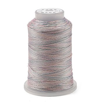 6-Ply Polyester Cord, with Metallic Thread, for Jewelry Making, Colorful, 0.5mm, about 251.53 Yards(230m)/Roll