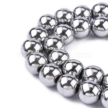 1Strand Grade A Non-Magnetic Synthetic Hematite Beads Strands(X-G-S096-10mm-3)-2