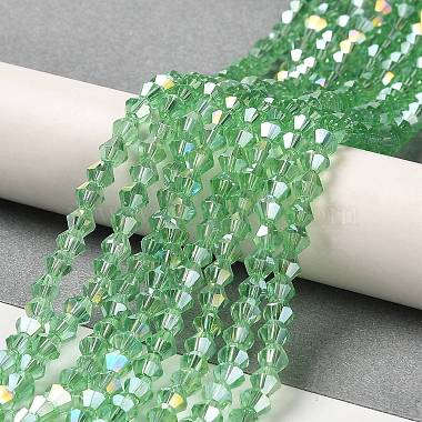 Transparent Electroplate Glass Beads Strands(GLAA-F029-2mm-A24)-4