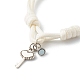 Bracelets réglables en corde de polyester ciré coréen(X1-BJEW-TA00001)-7