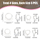 SUPERFINDINGS 24Pcs 4 Style Rack Plating Eco-friendly Brass Huggie Hoop Earring Findings(KK-FH0006-62)-2