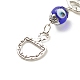 Glass Turkish Blue Evil Eye Pendant Decoration(HJEW-I008-06AS)-4