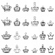 120Pcs 12 Styles Tibetan Style Alloy Crown Charms(TIBEP-CJ0002-01)-1