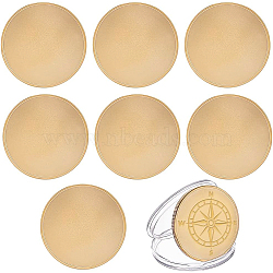 8Pcs Blank Iron Discs, with Plastic Box, Flat Round, for DIY Souvenir Medals, Commemorative Coin, Golden, 40x2.5mm(FIND-BC0003-46G)