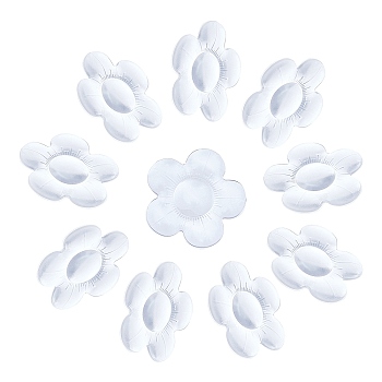 Gorgecraft 10Pcs Door Knob Wall Shield Transparent Soft Silicone Wall Protector, Flower, Clear, 4.8x0.5cm