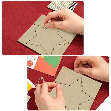 Gorgecraft 1 набор набор для рисования струнами своими руками для декоративно-прикладного искусства для детей(DIY-GF0004-28A)-4