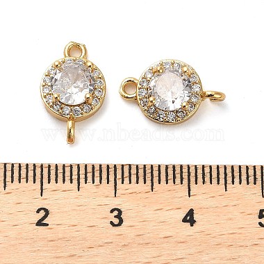 Brass Pave Cubic Zirconia Connector Charms(KK-D093-09G-02)-3