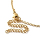 Clear Cubic Zirconia Flower of Life Pendant Necklace & Diamond Stud Earrings(SJEW-M099-06G)-4
