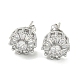 Brass Micro Pave Cubic Zirconia Ear Studs(EJEW-P261-18P)-1