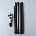 Magic Wand Plastic Home Decorations, with Plastic Round Beads, for Costume Props Cosplay Accessories, Skull, Light Khaki, 1390x53.5x38mm(AJEW-WH20018-347C)