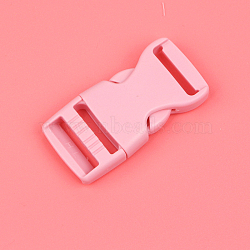 Plastic Adjustable Quick Contoured Side Release Buckle, Pink, 65x32x12mm(PURS-PW0001-155B-04)