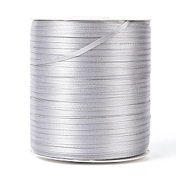 Double Face Satin Ribbon, Polyester Ribbon, Light Grey, 1/8 inch(3mm) wide, about 880yards/roll(804.672m/roll)(RC3mmY003)