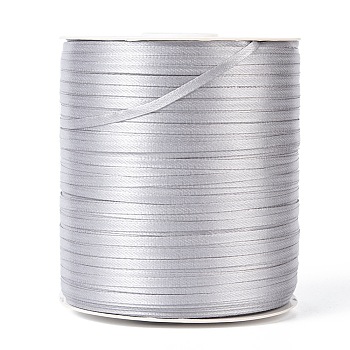 Double Face Satin Ribbon, Polyester Ribbon, Light Grey, 1/8 inch(3mm) wide, about 880yards/roll(804.672m/roll)