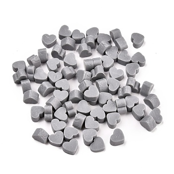 Sealing Wax Particles, for Retro Seal Stamp, Heart, Gray, 7.3x8.6x5mm, about 110~120pcs/bag