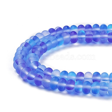 Frosted Transparent Glass Beads Strands(FGLA-M002-01E)-3