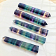 Natural Colorful Fluorite Pointed Prism Bar Home Display Decoration(G-PW0007-098D)-1