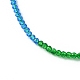 Faceted Rondelle Glass Beaded Necklace for Women(NJEW-M208-02B)-4