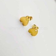 Stainless Steel Stud Earrings for Women, Heart(RW1088-2)