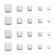 304 Stainless Steel Beads, Cube, Stainless Steel Color, 50pcs/box(STAS-CJ0001-58)